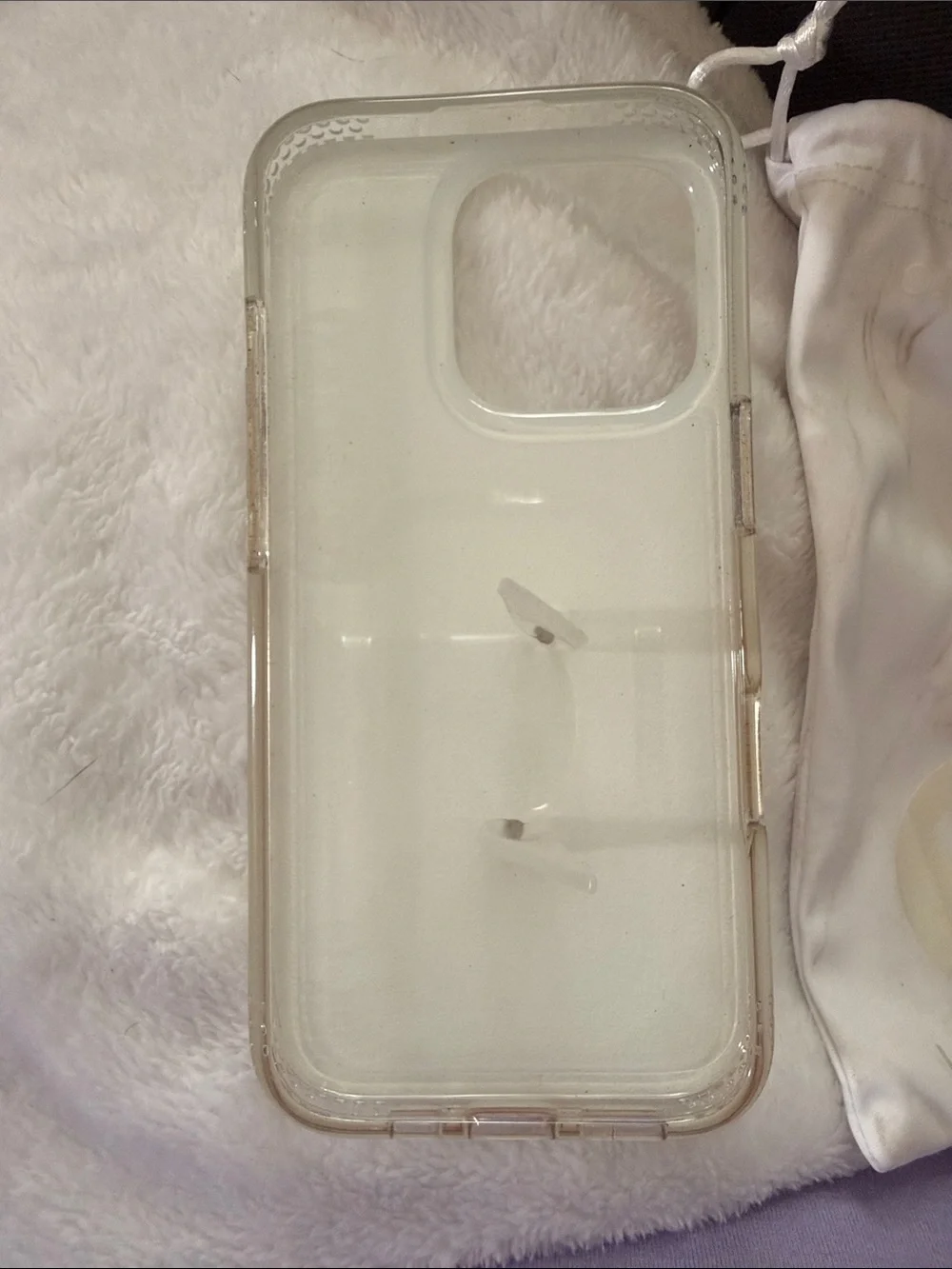 Loopy Case White Glitter Phone Case with Loopy Strap